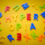 The word hyperopia written out in blurry letters
